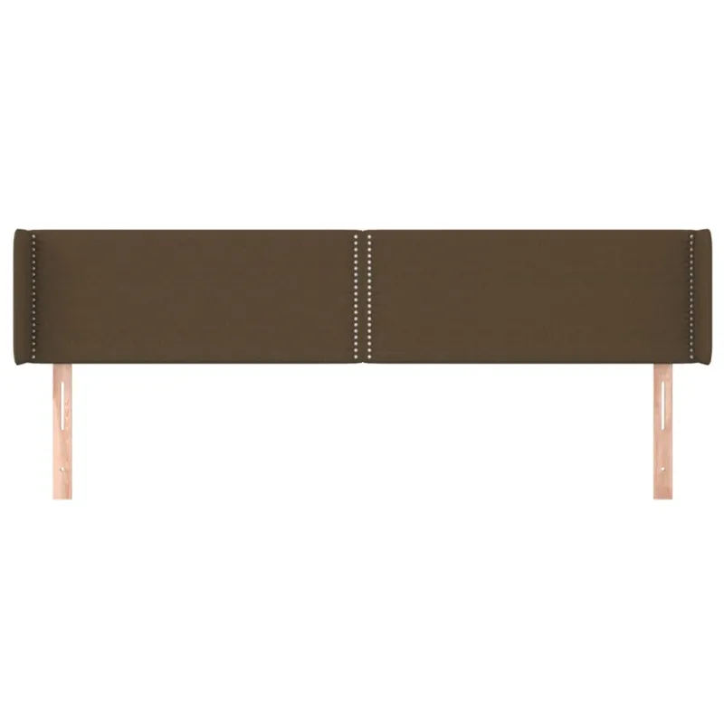 Galvūgalis su auselėmis, tamsiai rudos,203x16x78/88cm, audinys