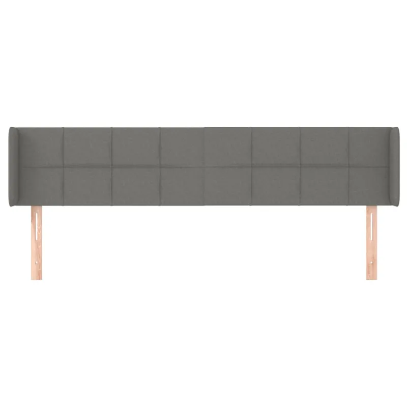 Galvūgalis su auselėmis, tamsiai pilkos,203x16x78/88cm, audinys