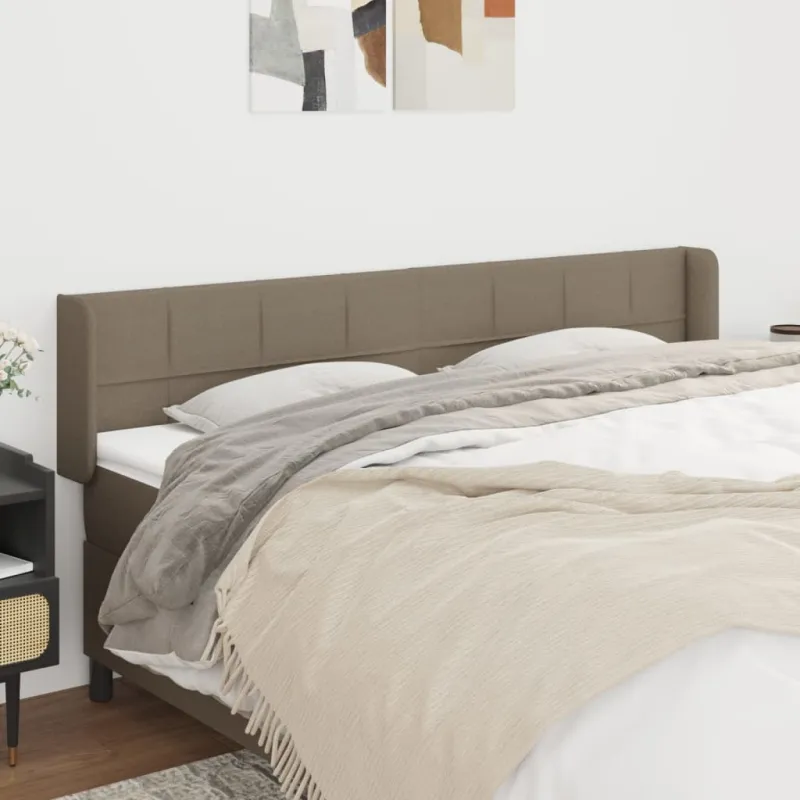 Galvūgalis su auselėmis, taupe spalvos,203x16x78/88cm, audinys