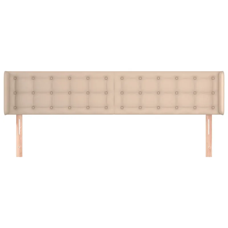Galvūgalis su auselėmis, kapučino ,183x16x78/88cm, dirbtinė oda
