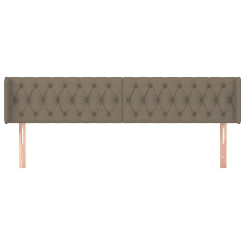 Galvūgalis su auselėmis, taupe spalvos,183x16x78/88cm, audinys