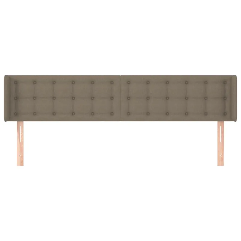 Galvūgalis su auselėmis, taupe spalvos,183x16x78/88cm, audinys