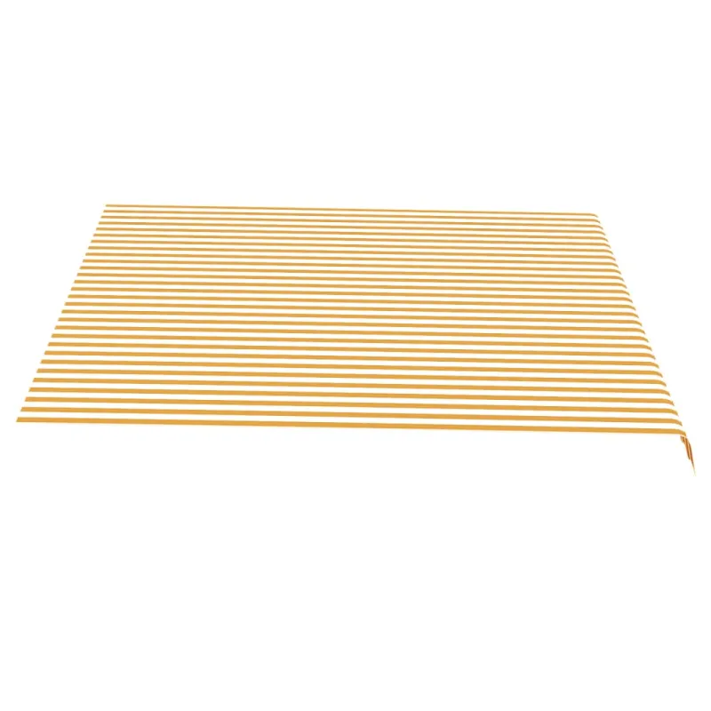 Pakaitinis audinys markizei, geltonos ir baltos spalvos, 4x3,5m