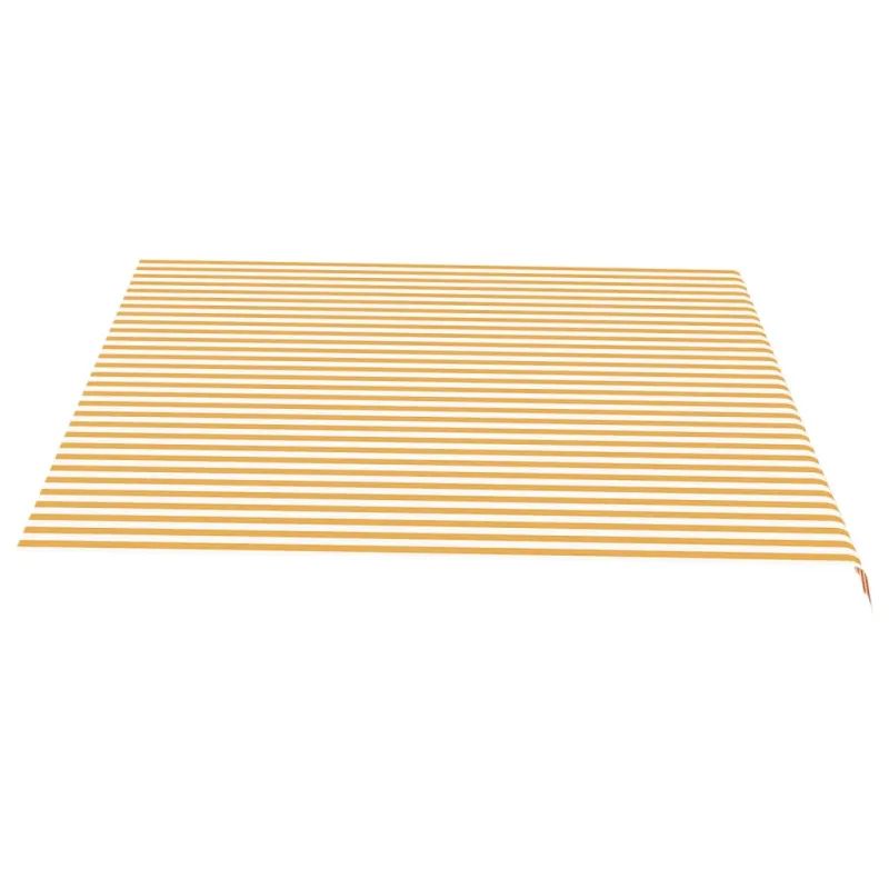 Pakaitinis audinys markizei, geltonos ir baltos spalvos, 4,5x3,5