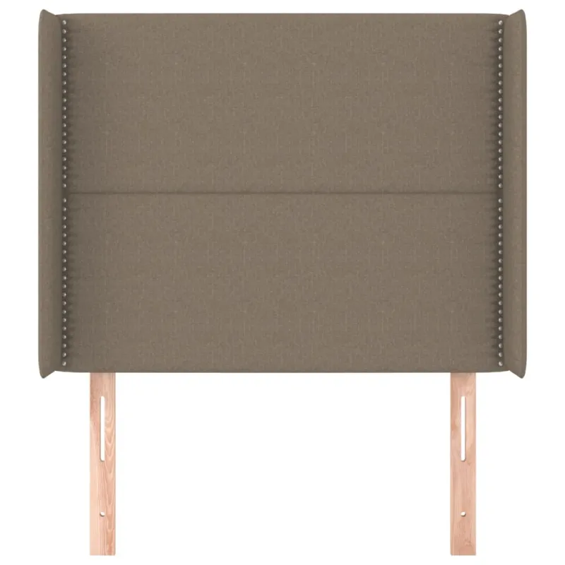 Galvūgalis su auselėmis, taupe, 103x16x118/128cm, audinys