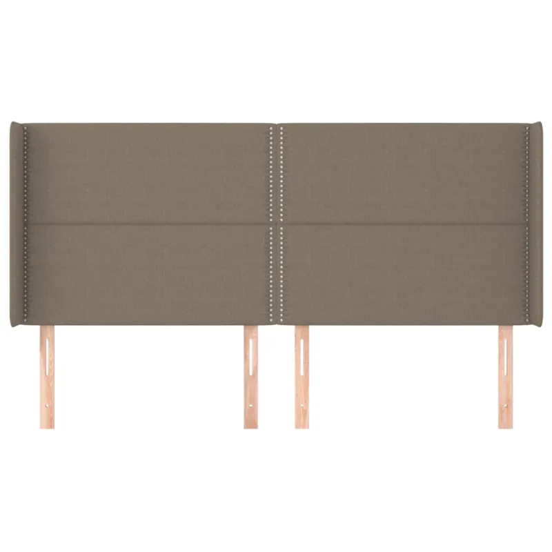 Galvūgalis su auselėmis, taupe, 203x16x118/128cm, audinys