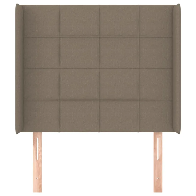 Galvūgalis su auselėmis, taupe, 93x16x118/128cm, audinys