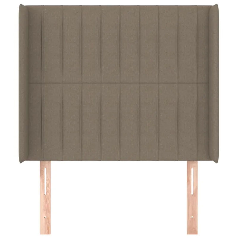 Galvūgalis su auselėmis, taupe, 93x16x118/128cm, audinys