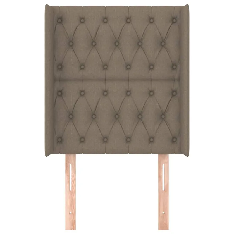 Galvūgalis su auselėmis, taupe, 83x16x118/128cm, audinys