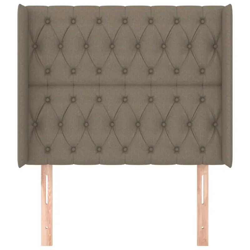 Galvūgalis su auselėmis, taupe, 103x16x118/128cm, audinys