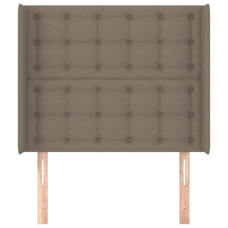 Galvūgalis su auselėmis, taupe, 83x16x118/128cm, audinys