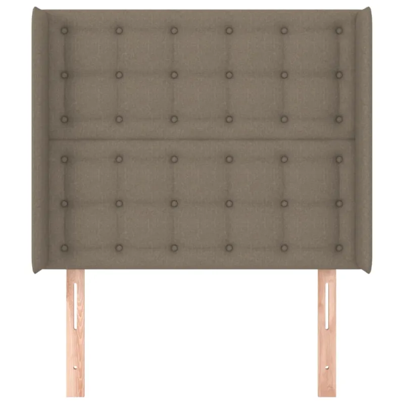 Galvūgalis su auselėmis, taupe, 103x16x118/128cm, audinys