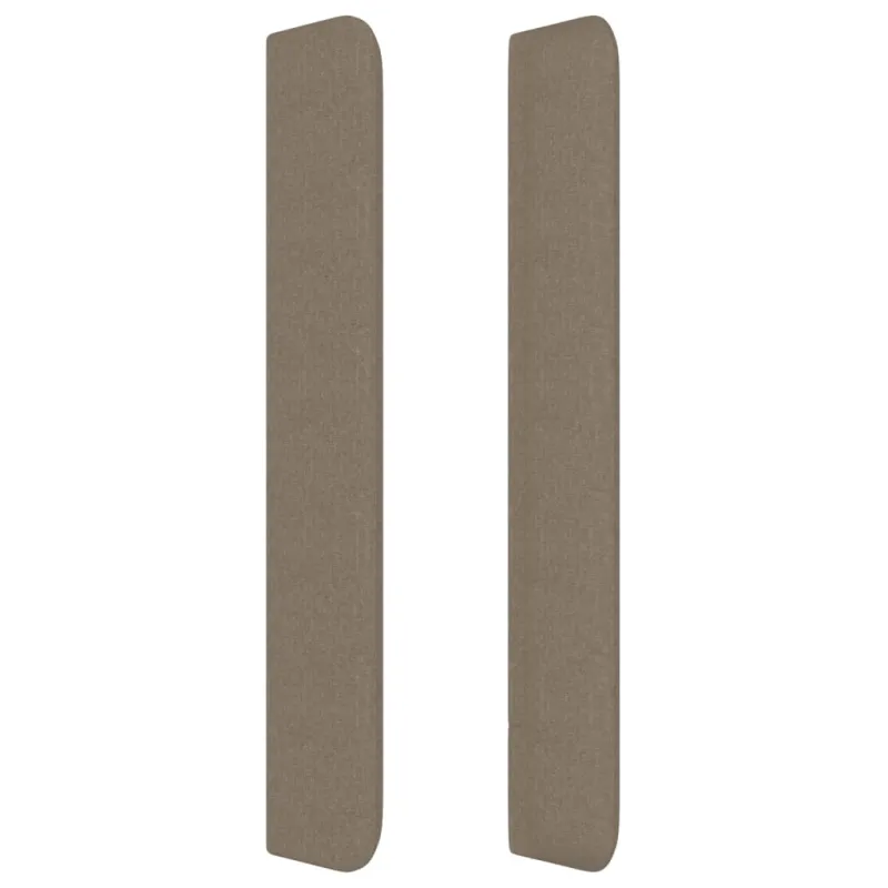 Galvūgalis su auselėmis, taupe, 183x16x118/128cm, audinys