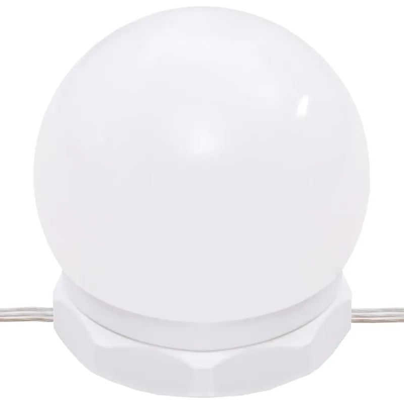 Kosmetinis staliukas su LED/spintele, dūminio ąžuolo, mediena