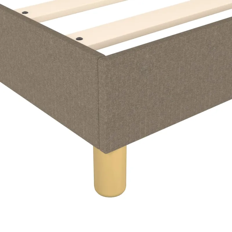 Lovos rėmas su spyruoklėmis, taupe spalvos, 200x200cm, audinys