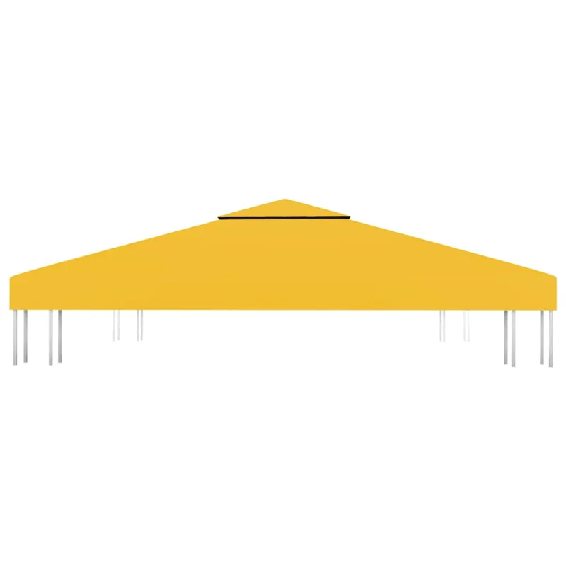 Pavėsinės uždangalas, 2 pakopų, geltonas, 3x3m, 310 g/m²