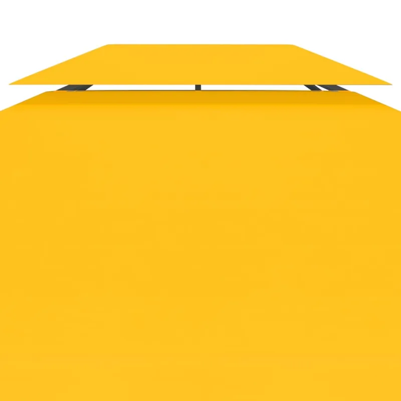 Pavėsinės uždangalas, 2 pakopų, geltonas, 4x3m, 310 g/m²