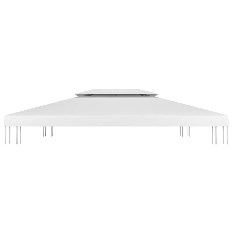 Pavėsinės uždangalas, 2 pakopų, baltas, 4x3m, 310 g/m²