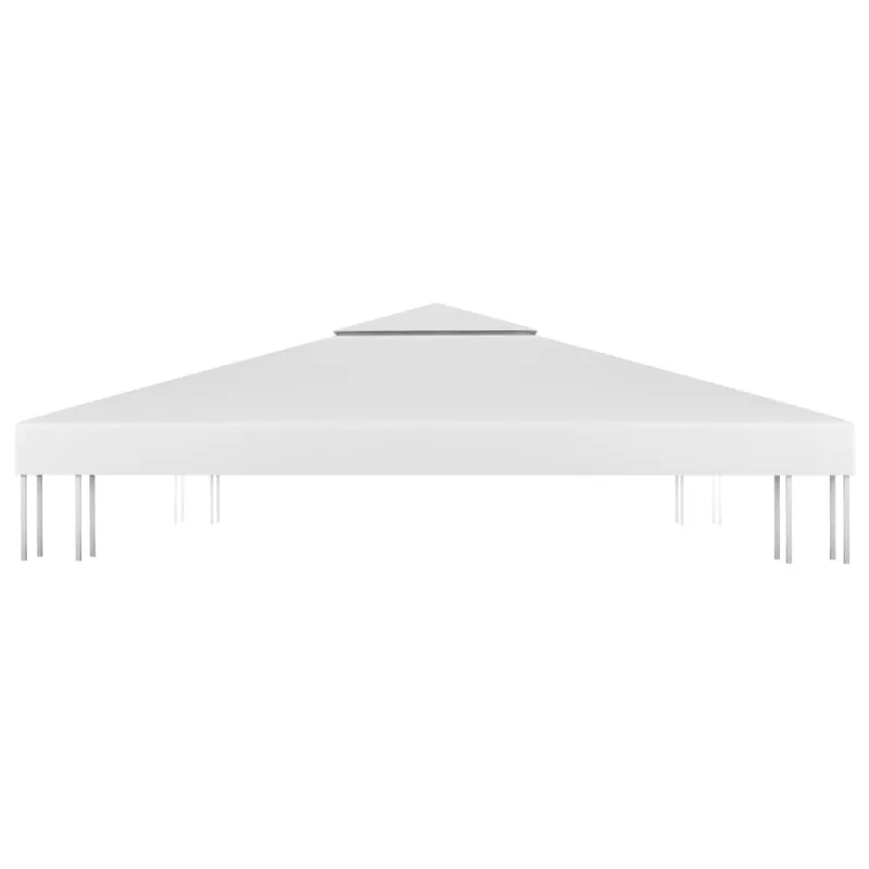 Pavėsinės uždangalas, 2 pakopų, baltas, 4x3m, 310 g/m²
