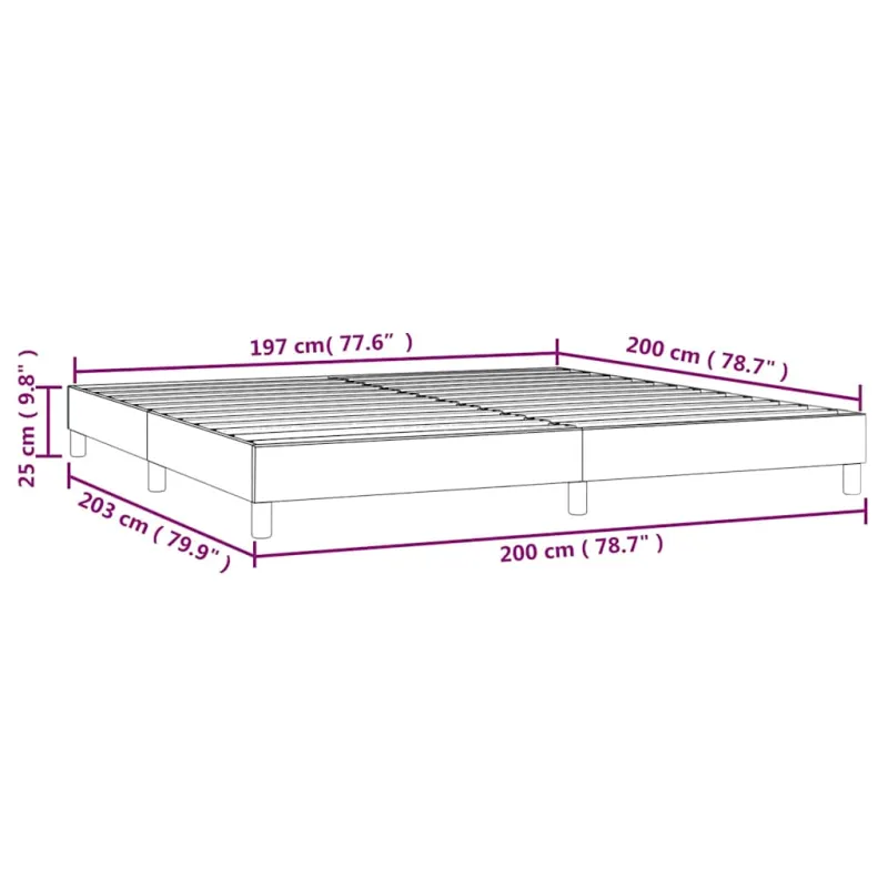 Lovos rėmas su spyruoklėmis tamsiai žalias 200x200 cm aksomas