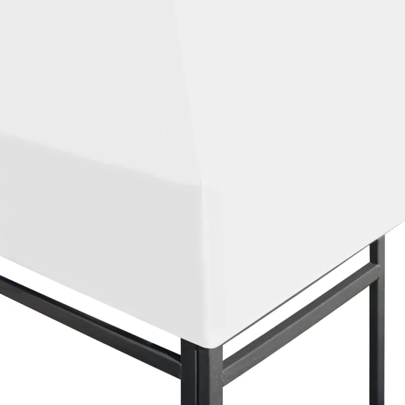 Viršutinis pavėsinės uždangalas, baltos spalvos, 3x3m, 270 g/m²