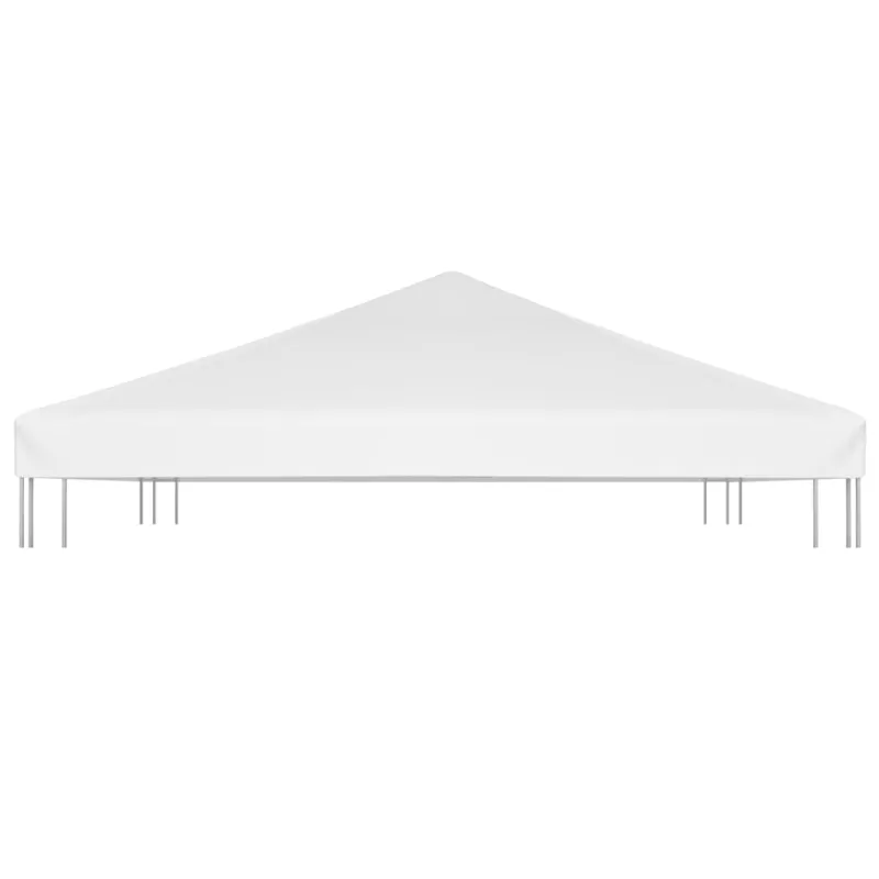 Viršutinis pavėsinės uždangalas, baltos spalvos, 4x3m, 270 g/m²
