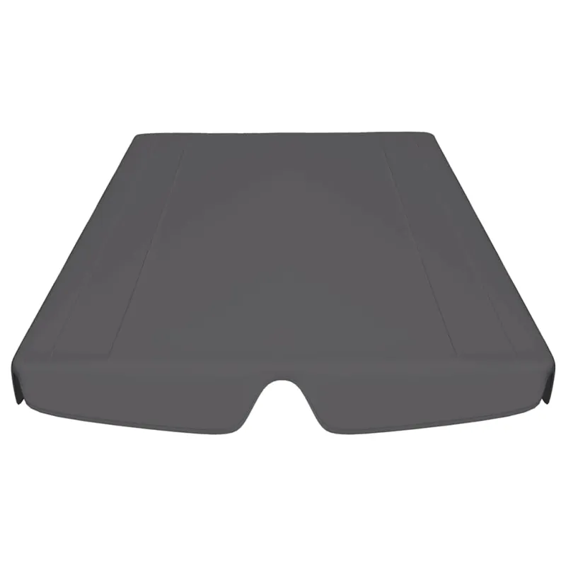 Pakaitinis skliautas sodo sūpynėms, antracito, 150/130x105/70cm