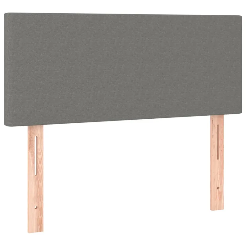 Galvūgalis su LED, tamsiai pilkas, 100x5x78/88cm, audinys