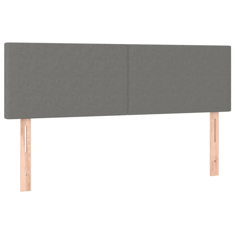 Galvūgalis su LED, tamsiai pilkas, 144x5x78/88cm, audinys