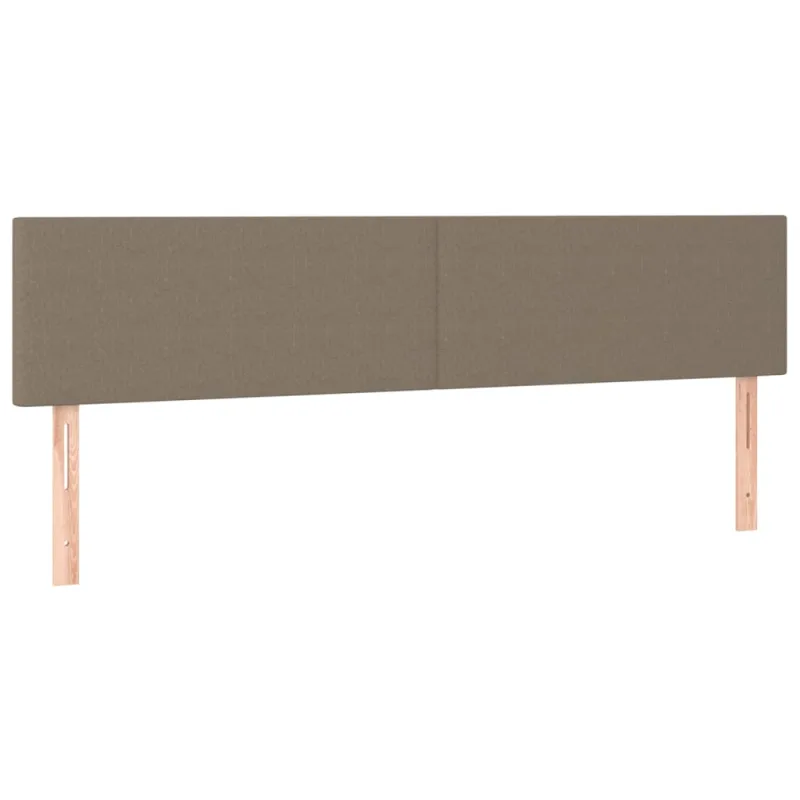 Galvūgalis su LED, taupe spalvos, 180x5x78/88cm, audinys