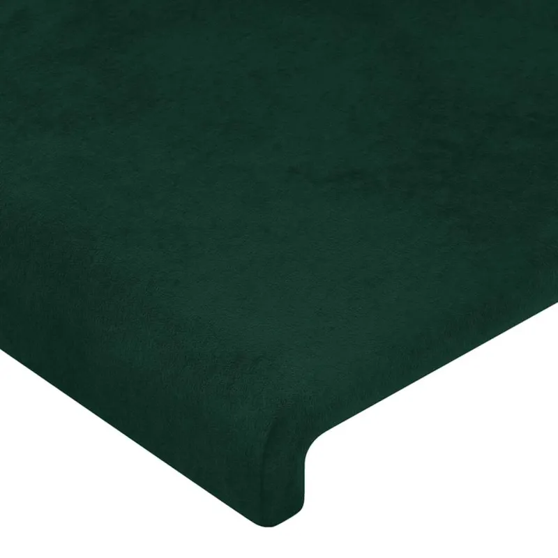 Galvūgalis su LED, tamsiai žalias, 100x5x78/88cm, aksomas