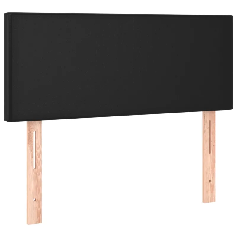 Galvūgalis su LED, juodos spalvos, 80x5x78/88cm, dirbtinė oda