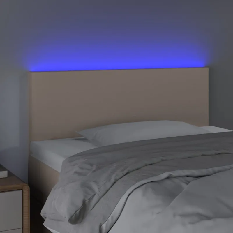Galvūgalis su LED, kapučino spalvos, 100x5x78/88cm