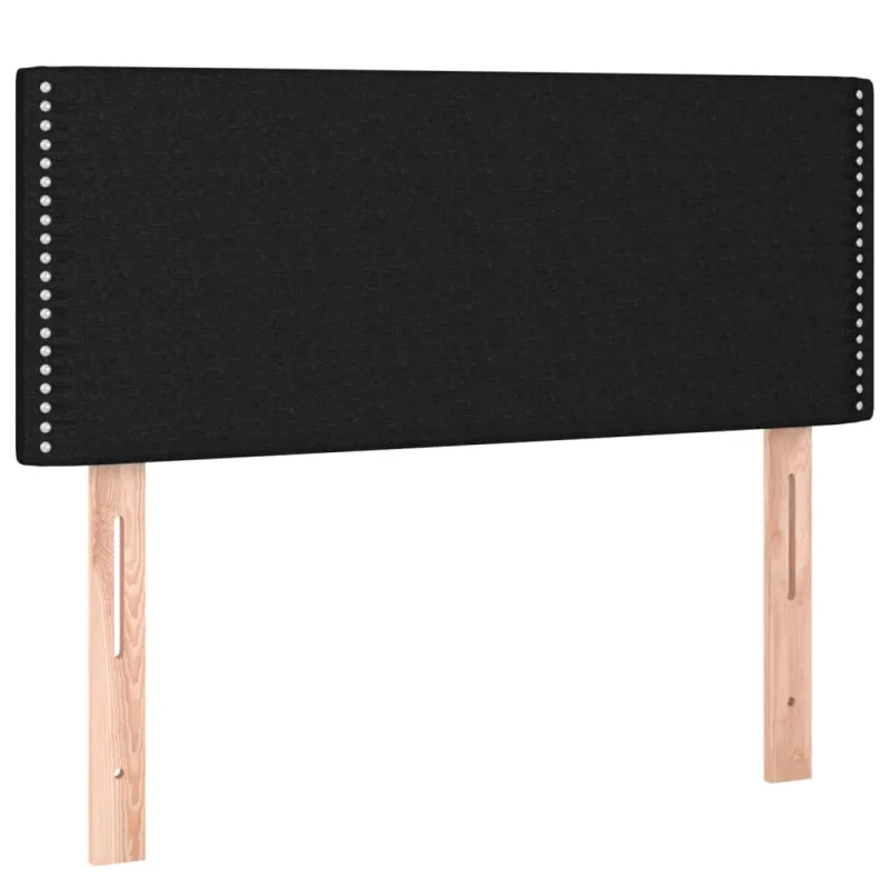 Galvūgalis su LED, juodos spalvos, 80x5x78/88cm, audinys