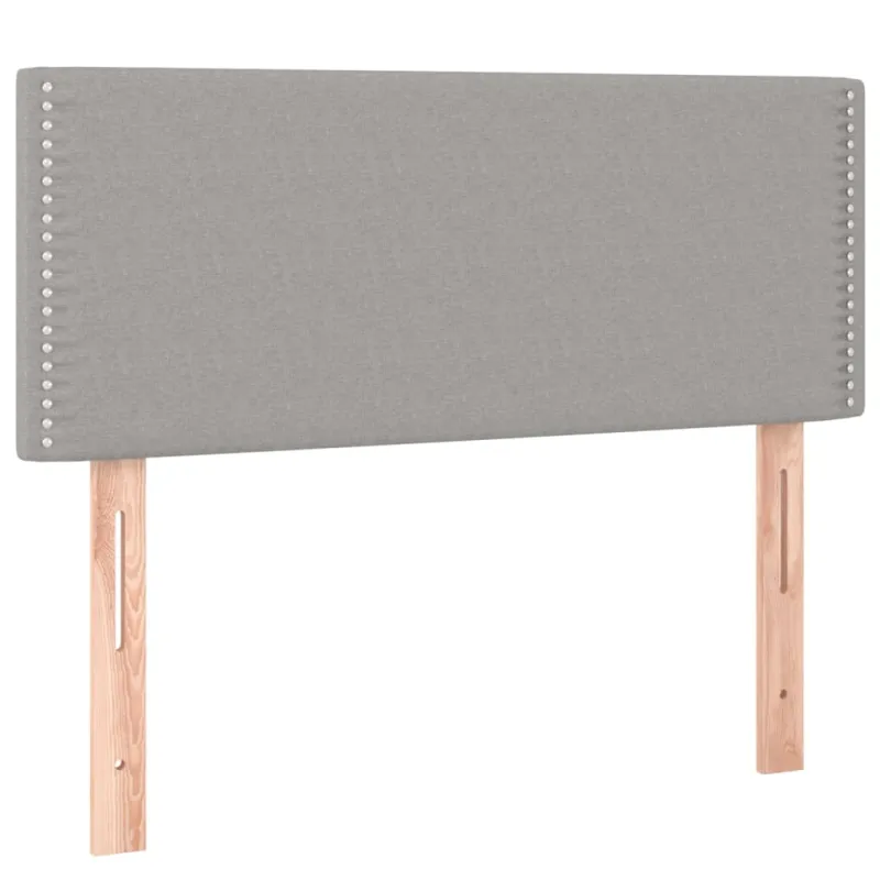 Galvūgalis su LED, šviesiai pilkas, 90x5x78/88cm, audinys