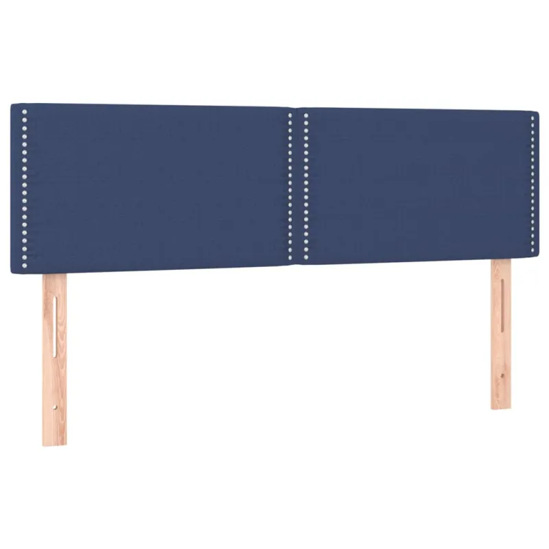 Galvūgalis su LED, mėlynos spalvos, 144x5x78/88cm, audinys