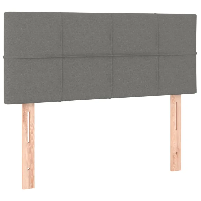Galvūgalis su LED, tamsiai pilkas, 100x5x78/88cm, audinys