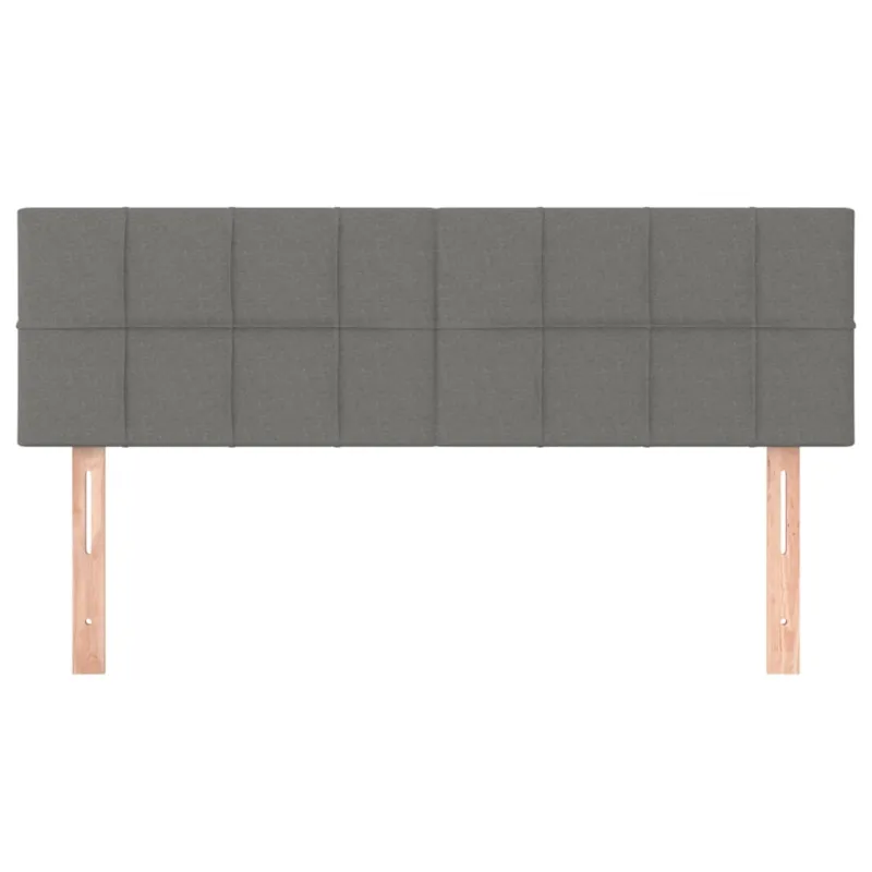 Galvūgalis su LED, tamsiai pilkas, 144x5x78/88cm, audinys