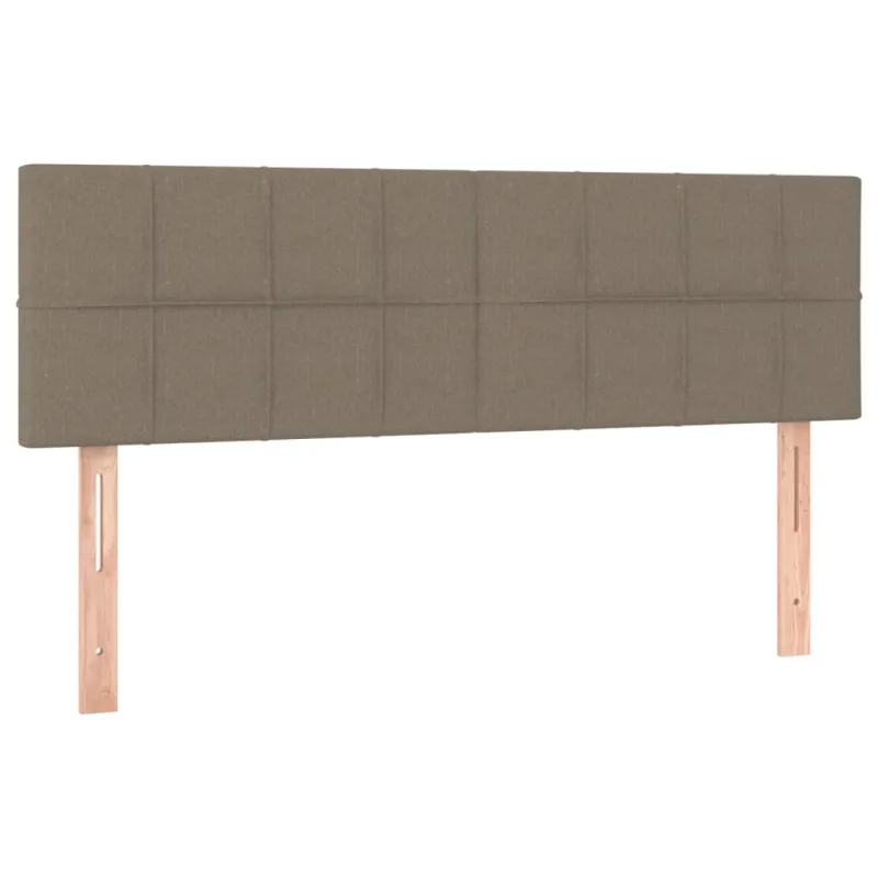 Galvūgalis su LED, taupe spalvos, 144x5x78/88cm, audinys