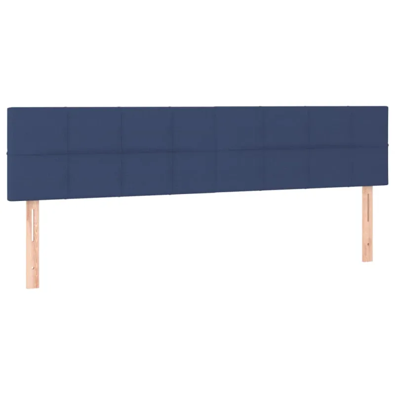 Galvūgalis su LED, mėlynos spalvos, 160x5x78/88cm, audinys