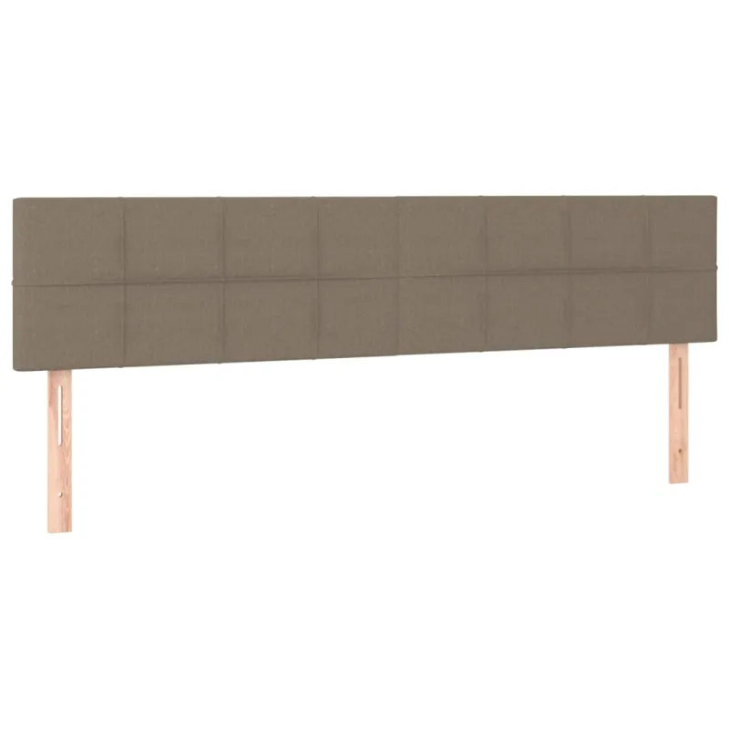 Galvūgalis su LED, taupe spalvos, 180x5x78/88cm, audinys