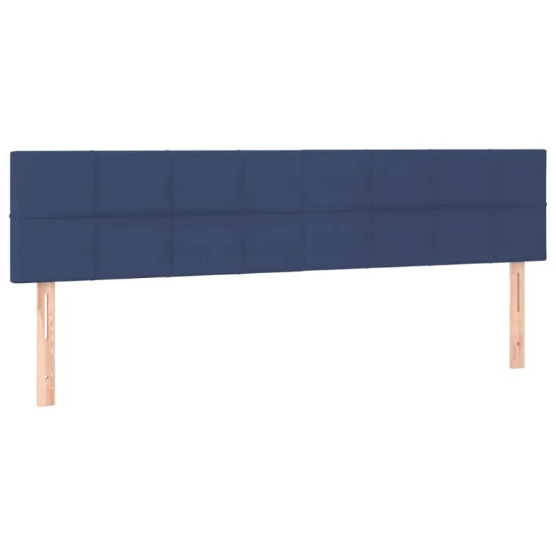 Galvūgalis su LED, mėlynos spalvos, 180x5x78/88cm, audinys