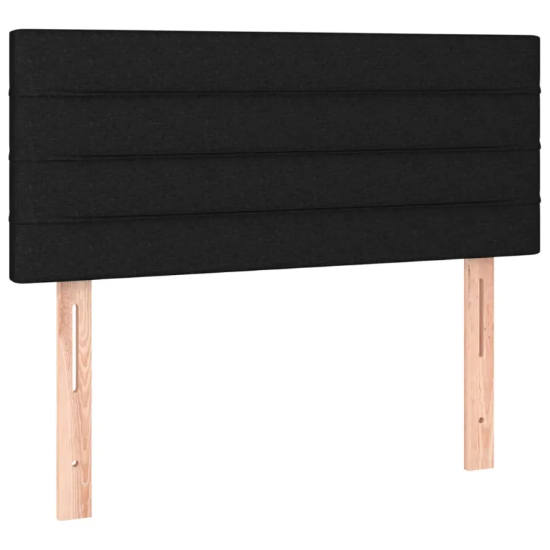 Galvūgalis su LED, juodos spalvos, 80x5x78/88cm, audinys