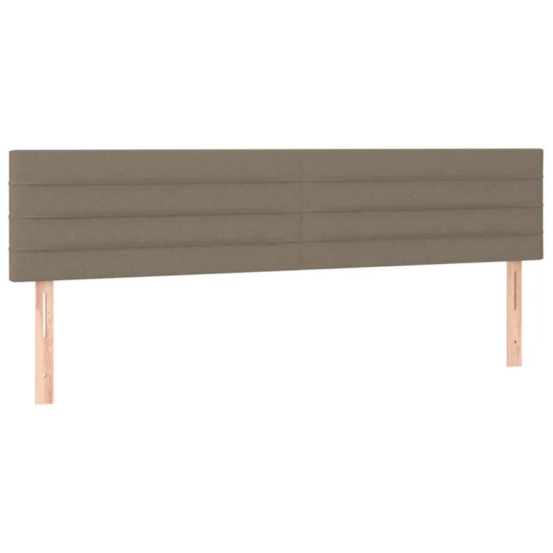 Galvūgalis su LED, taupe spalvos, 160x5x78/88cm, audinys