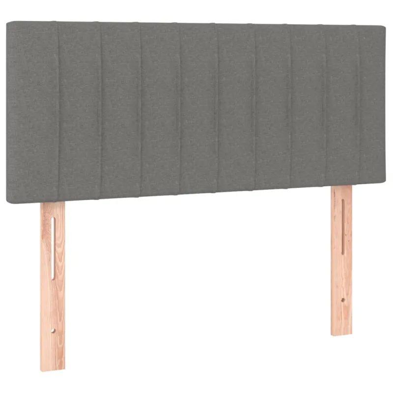 Galvūgalis su LED, tamsiai pilkas, 80x5x78/88cm, audinys