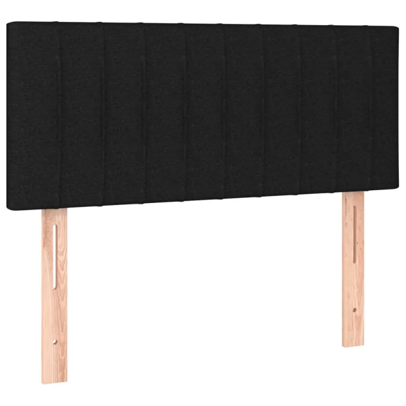 Galvūgalis su LED, juodos spalvos, 90x5x78/88cm, audinys