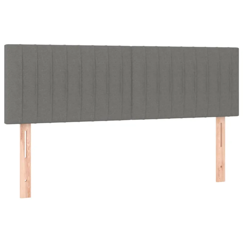 Galvūgalis su LED, tamsiai pilkas, 144x5x78/88cm, audinys