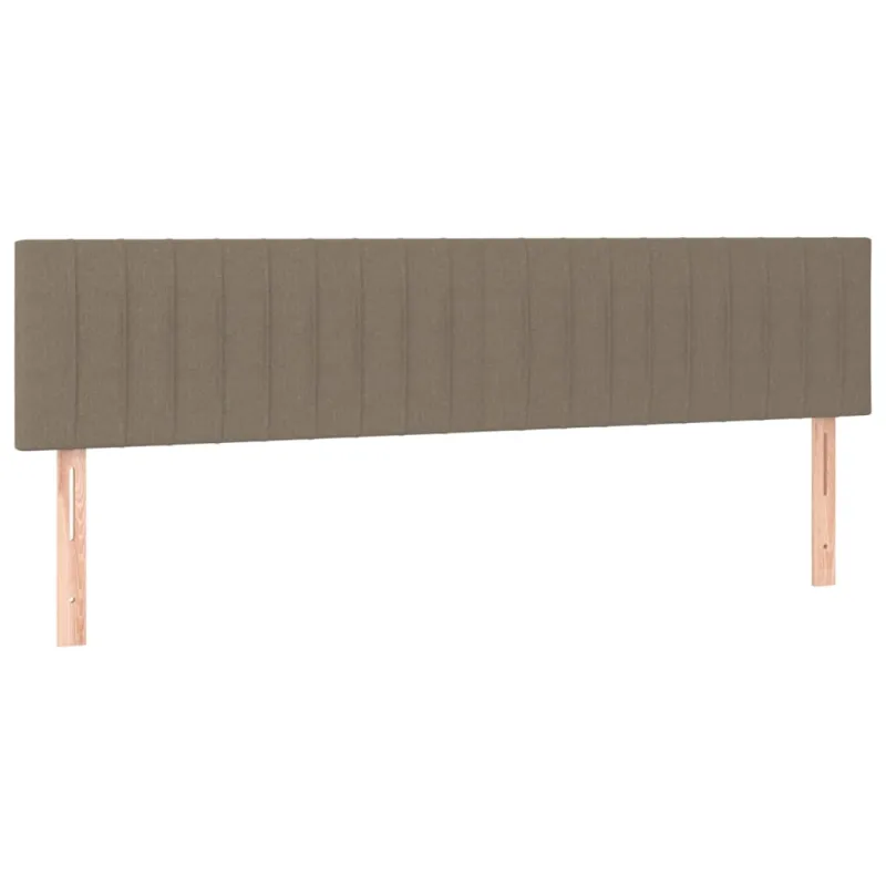 Galvūgalis su LED, taupe spalvos, 180x5x78/88cm, audinys