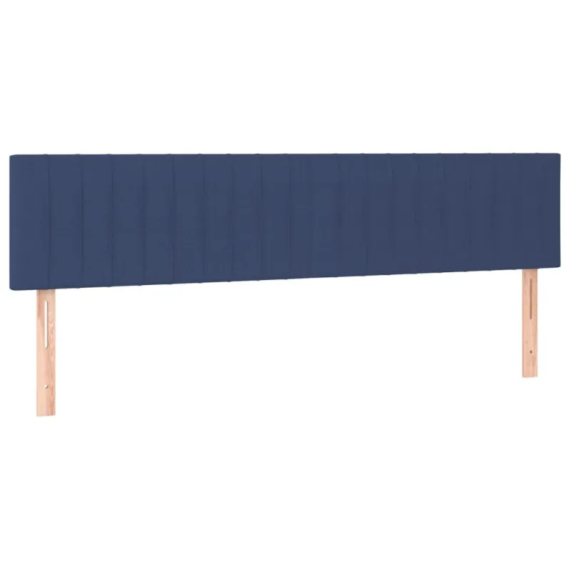 Galvūgalis su LED, mėlynos spalvos, 180x5x78/88cm, audinys