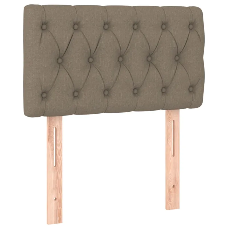 Galvūgalis su LED, taupe spalvos, 80x7x78/88cm, audinys